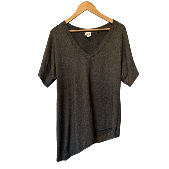 Peyton Benson grey asymmetric oversized T shirt size Medium - Picture 1 of 5
